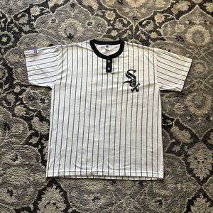 Vintage 90s Russel Athletic Chicago White sox pinstripe #9 Jersey t-shirt